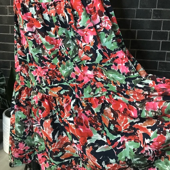 Water Color Floral Print Maxi Dress - Picture 12 of 15